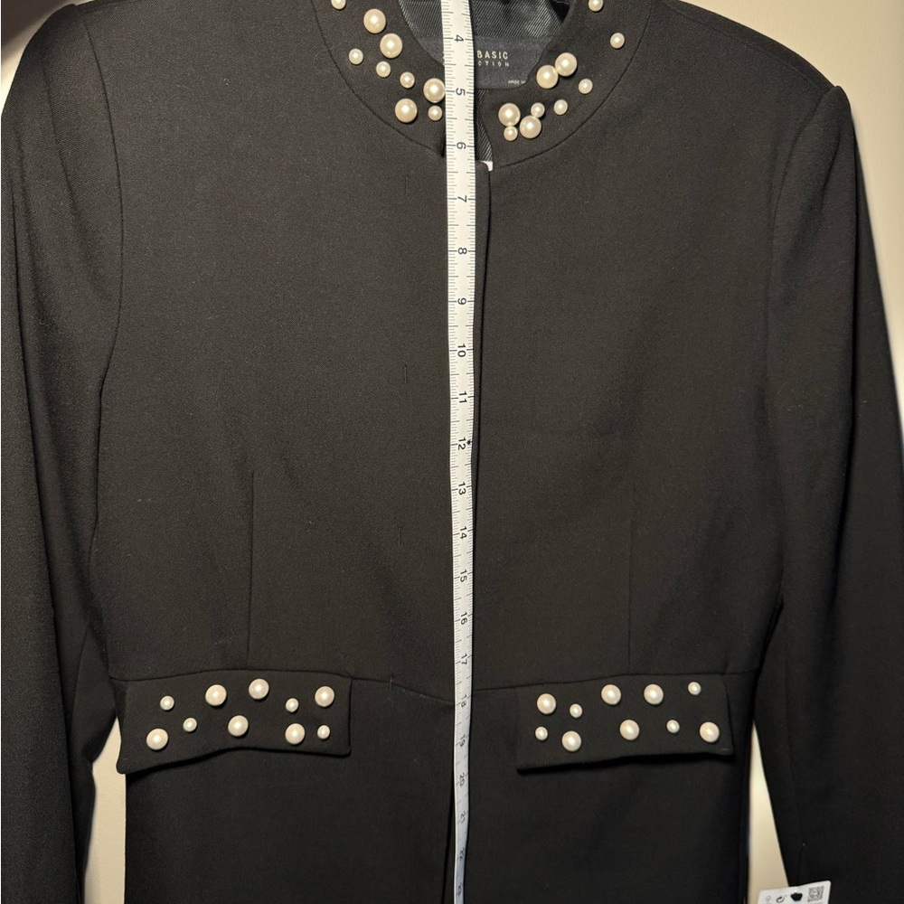 Zara Studded Blazer Coat in Black, Size M NWT - Picture 11 of 16